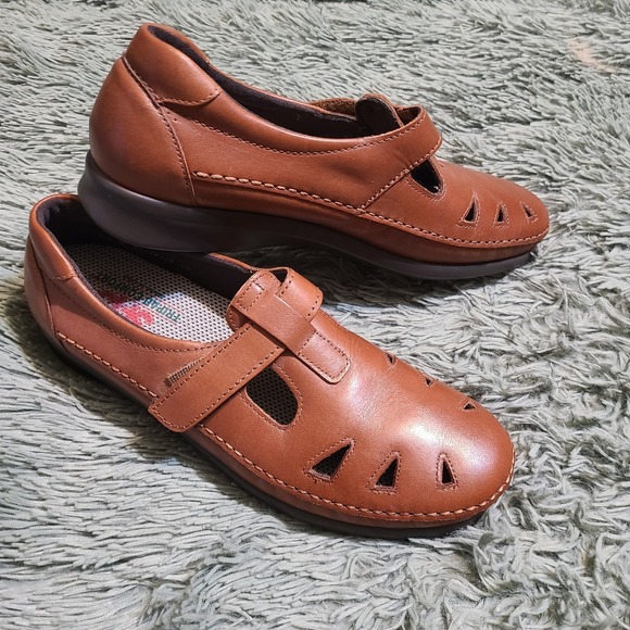 SAS Roamer Tripad Comfort Mary Jane ‎ Leather Loafers Shoes Women's 8.5 N EUC - Picture 4 of 8